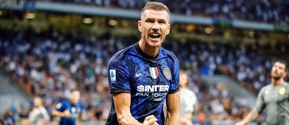 Edin Džeko, Inter Milán, fotbal - Zdroj cristiano barni, Shutterstock.com