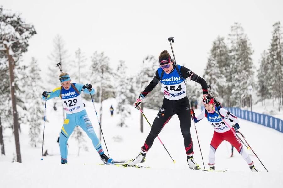 Biatlon, IBU, Hanna Oeberg během předsezonních závodů v Idre Fjall, Švédsko