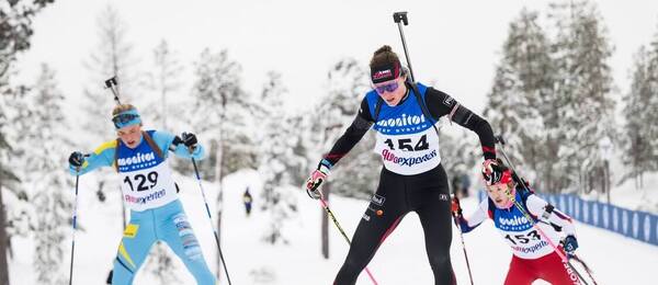 Biatlon, IBU, Hanna Oeberg během předsezonních závodů v Idre Fjall, Švédsko