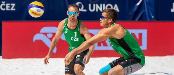 Beach volejbal, Václav Berčík a Jan Dumek - Zdroj ČTK, Pryček Vladimír