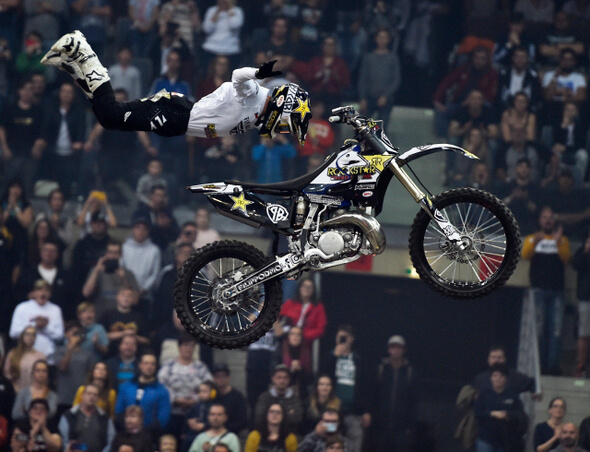 Freestyle motocross, Filip Podmol, Gladiator Games - Zdroj ČTK, Říhová Michaela