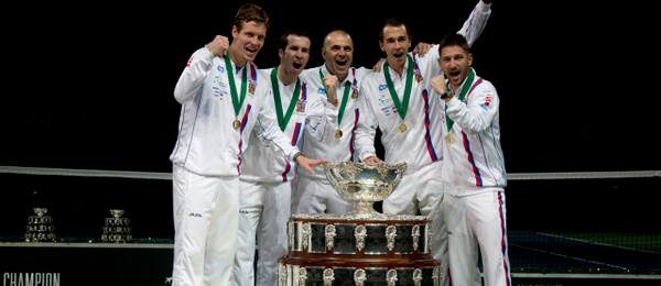 Tenis Davis Cup vítězný český tým z roku 2013 - Zdroj ČTK, Kamaryt Michal