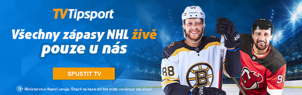 Registrujte se u Tipsportu a sledujte zápasy NHL živě na TV Tipsport