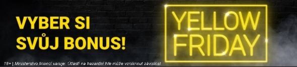 Černý pátek? U Fortuny je Yellow Friday plný bonusů!