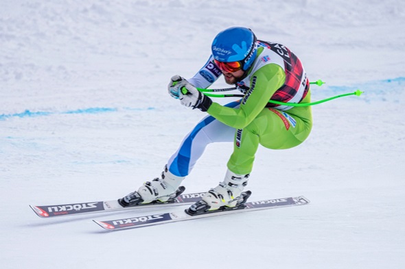Alpské lyžování, Kjetil Jansrud obří slalom - Zdroj COLOMBO NICOLA, Shutterstock.com