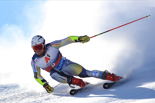 Alpské lyžování, obří slalom, Alexander Kilde - Zdroj Pierre Teyssot, Shutterstock.com