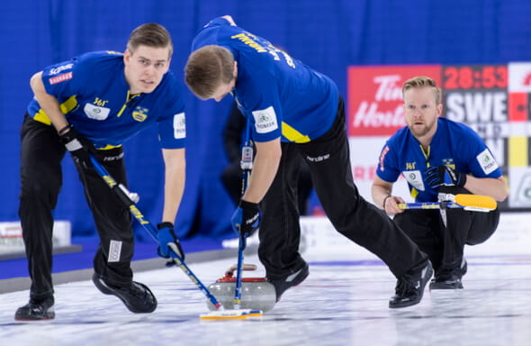 Curling, mužská reprezentace Švédska - Zdroj ČTK, AP, Paul Chiasson