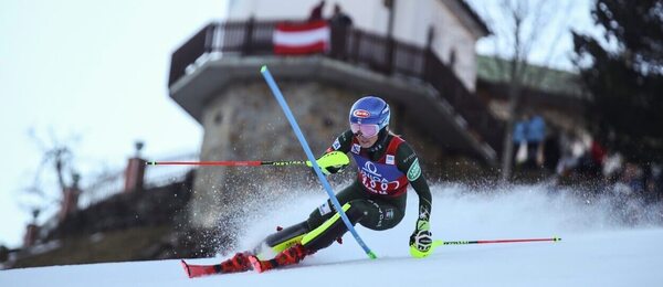 Alpské lyžování, FIS Světový pohár Lienz v Rakousku, Mikaela Shiffrin během slalomu