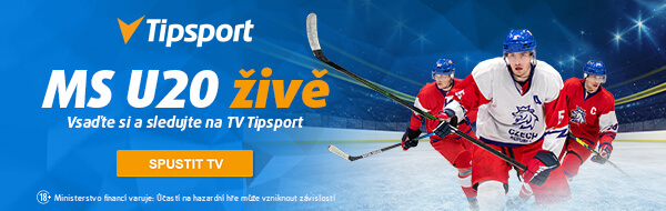 Registrujte se u Tipsportu a sledujte hokejové MS juniorů U20 na TV Tipsport