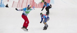 Snowboardcross, závod Světového poháru - Zdroj Juanan Barros Moreno, Shutterstock.com