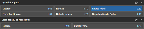 Tipsport extra league - Liberec vs Sparta Prague