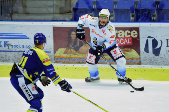 Chance liga, Rytíři Kladno vs Zubr Přerov, Jaromír Jágr - Zdroj ČTK, Peřina Luděk