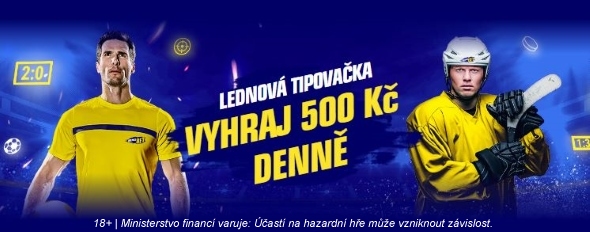 Lednová tipovačka u Sazkabetu: vyhrajte 500 Kč denně