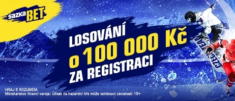 Sazkabet - nově registrovaní hráči jsou ve slosování o 100 000 Kč