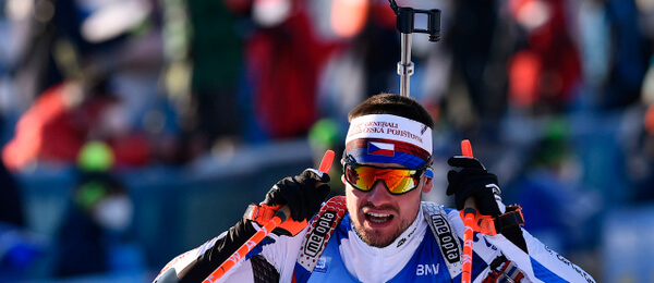 Biatlon, Michal Krčmář při závodě Světového poháru - Zdroj ČTK, Pavlíček Luboš