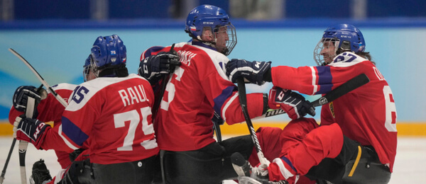 Česko - Slovensko: sledge hokej na paralympiádě 2022