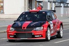 Rally, červená Škoda Fabia R5 - Zdroj Miroslav Milda, Shutterstock.com