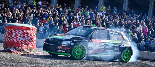Rally, Dominik Stříteský na exhibičním Pražském rallysprintu v březnu 2022