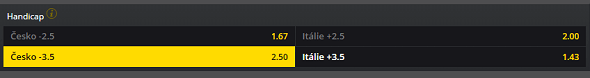 Fortuna kurz parahokej ZPH - Česko vs Itálie