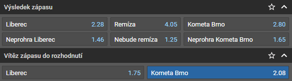 Tip na výsledek play-off ELH Liberec vs Kometa Brno [17.3.]
