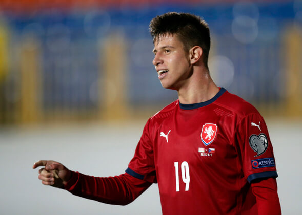 Fotbal, česká reprezentace, Adam Hložek - Zdroj ČTK, AP, Roman Kruchinin