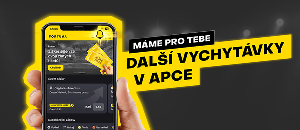 Fortuna aplikace funguje na Androidu i iOS