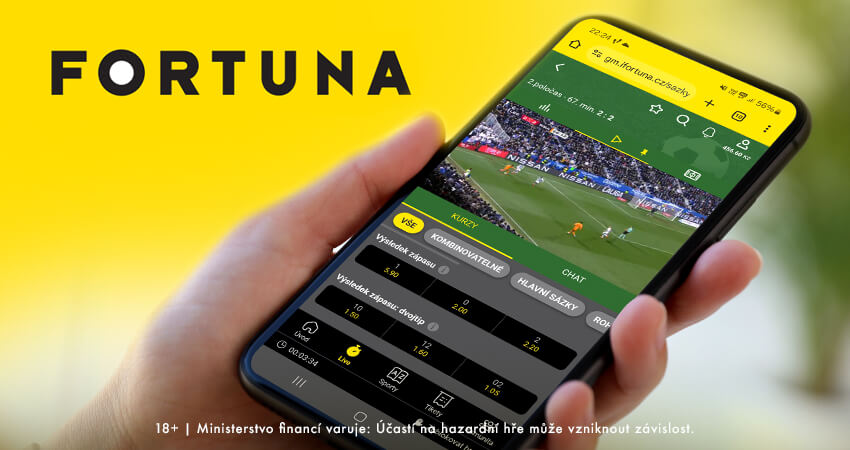 Fortuna aplikace nabízí kompletní nabídku jako oficiální web