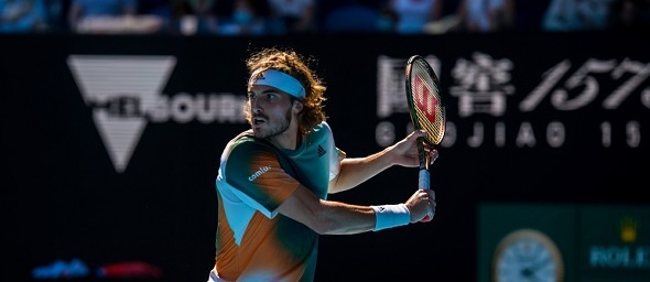 Tenis, Stefanos Tsitsipas z Řecka - Zdroj Alex Bogatyrev, Shutterstock.com