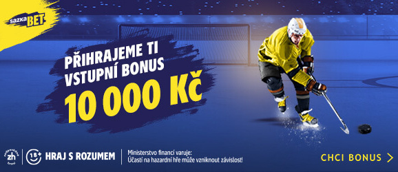 Sazkabet přihraje všem novým hráčům vstupní bonus 10 000 Kč