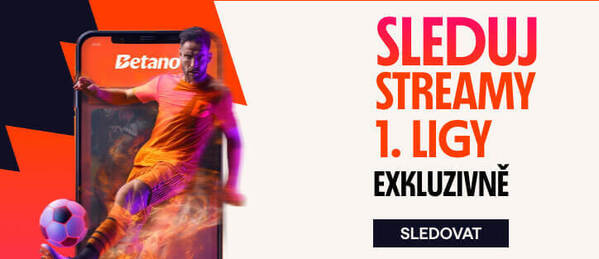 Sledujte live streamy 1. české fotbalové ligy zdarma na Betano TV