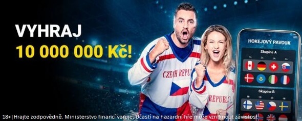 Hokejový pavouk Fortuna: Hrajte soutěž k MS v hokeji 2022 o výhru až 10.000.000 Kč