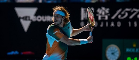 Tenis, Stefanos Tsitsipas z Řecka - Zdroj Alex Bogatyrev, Shutterstock.com