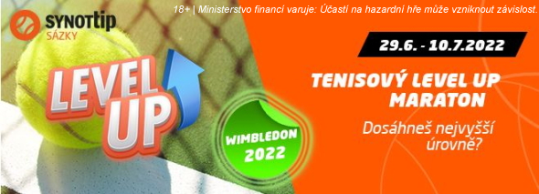 SYNOT TIP: tenisový Level UP maraton k Wimbledonu