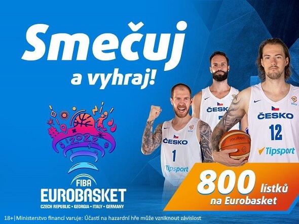 Tipsport sportovní kvíz k ME v basketbalu 2022: Hraje se o 800 lístků na EuroBasket a milion Netů
