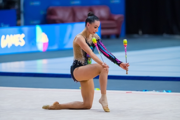 Moderní gymnastika, Australanka Alexandra Kiroi-Bogatyreva - Zdroj Alex Bogatyrev, Shutterstock.com
