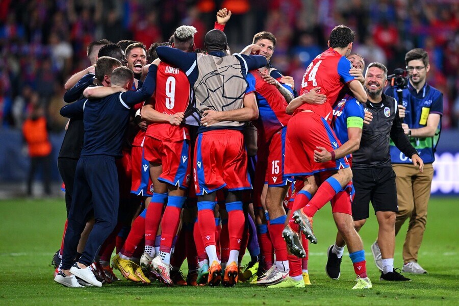 Fotbal, Viktoria Plzeň slaví postup do Ligy mistrů - foto Profimedia