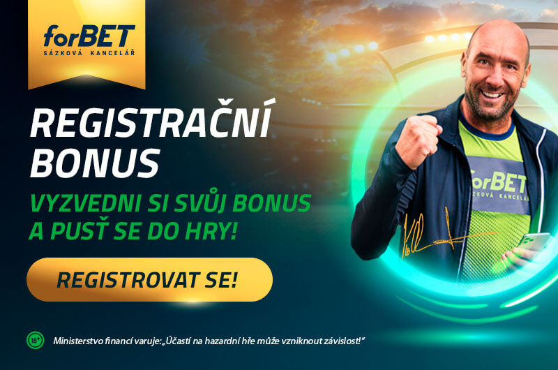 forBET - vyzvedni si svůj registrační bonus a pusť se do hry