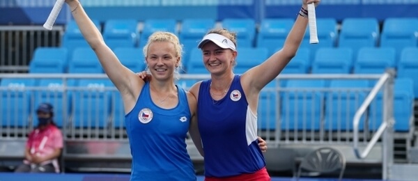 Tenis, čtyřhra, Kateřina Siniaková, Barbora Krejčíková - Zdroj ČTK, Xinhua, Li Yibo