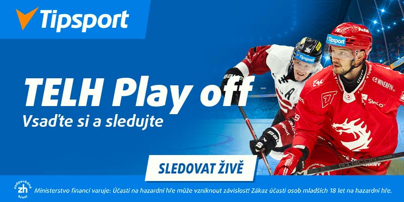 Sledujte play off hokejové extraligy každý hrací den živě na TV Tipsport.
