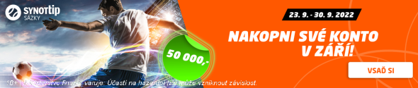 SYNOT TIP: nakopni konto v září, hraje se o 50.000,-