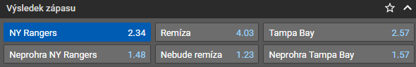 Tip na hokej NHL 2022/2023 živě: New York Rangers vs. Tampa Bay Lightning [12.10.] online live stream