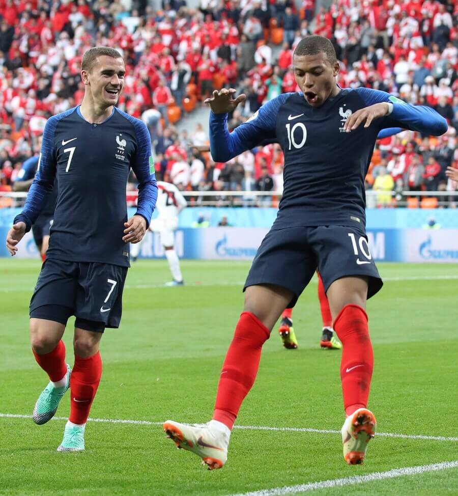 Mbappe a Griezmann