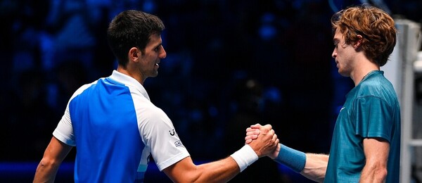 Tenis, Novak Djokovič a Andrey Rublev na ATP Finals - Turnaji mistrů