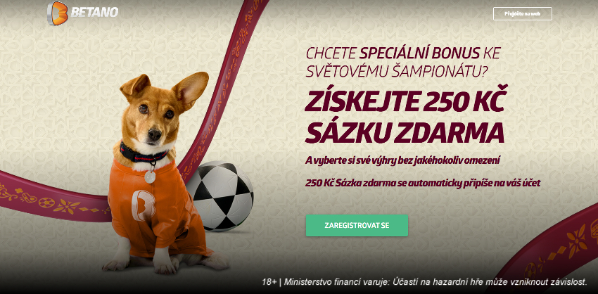 Betano Sázka zdamra - získejte speciální bonus k MS ve fotbale