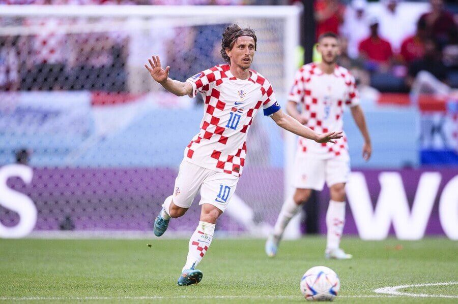 Kapitán Chorvatska Luka Modrič na MS ve fotbale 2022 - Profimedia