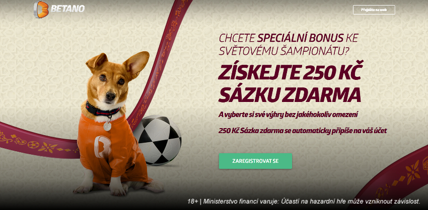 Betano Sázka zdarma - získejte speciální bonus k MS ve fotbale