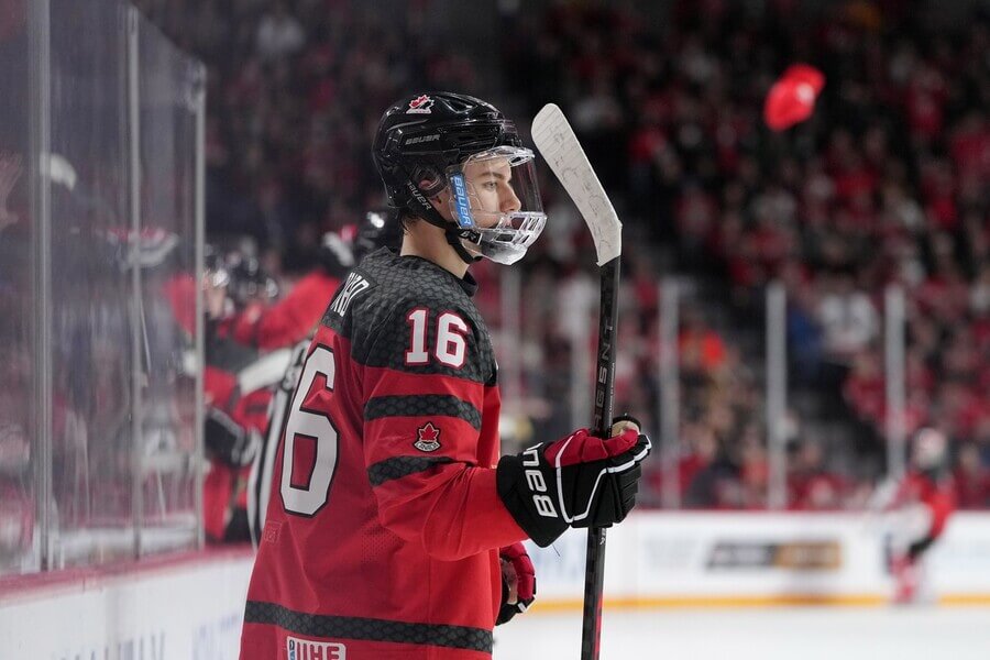 Connor Bedard, Kanada, hvězda MS juniorů v hokeji U20 2023 - Profimedia