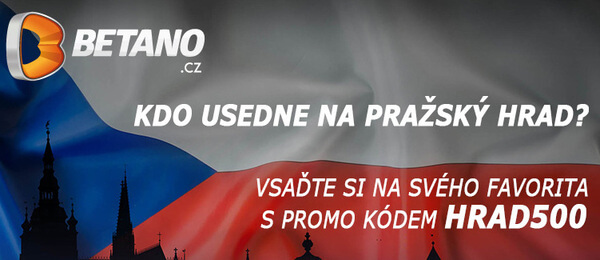 Betano - volná sázka na prezidentské volby 2023 s promo kódem při registraci