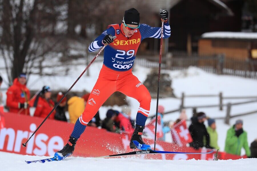 Běh na lyžích, FIS, Michal Novák během Tour de Ski ve švýcarském Val Mustair