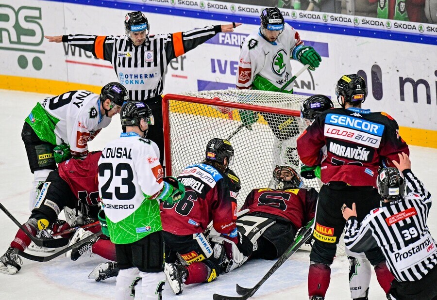 HC Sparta Praha a BK Mladá Boleslav v zápase hokejové Tipsport extraligy 2022-2023 - sledujte dnes hokej Sparta - Mladá Boleslav živě v online live streamu zdarma - foto Profimedia